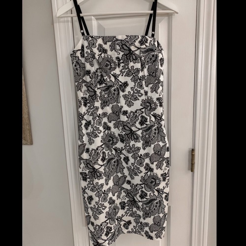 Black and White Lace Dress